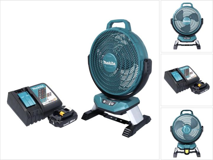 Immagine prodotto Makita DCF 301 RA1 Ventilatore a batteria Ventilatore 18 V 33 cm + 1x Batteria 2.0 Ah + Caricabatterie