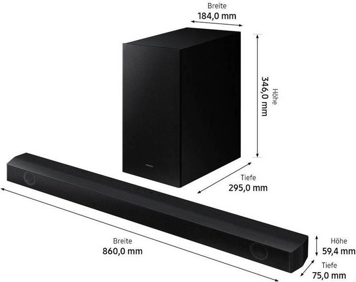 Image du produit Samsung Barre de son 2.1 canaux HW-B560 (2022) (410 W, Canal 2.1)