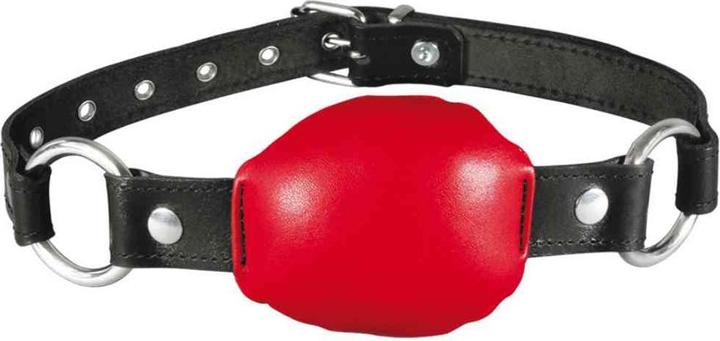 Actual product image XXdreamSToys Leather Mouth Gag red