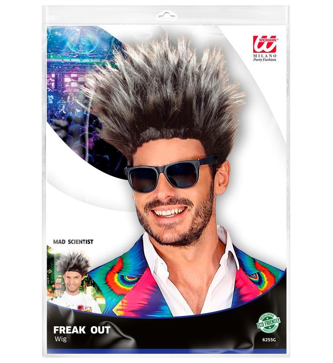 Actual product image Widmann Max grey wig