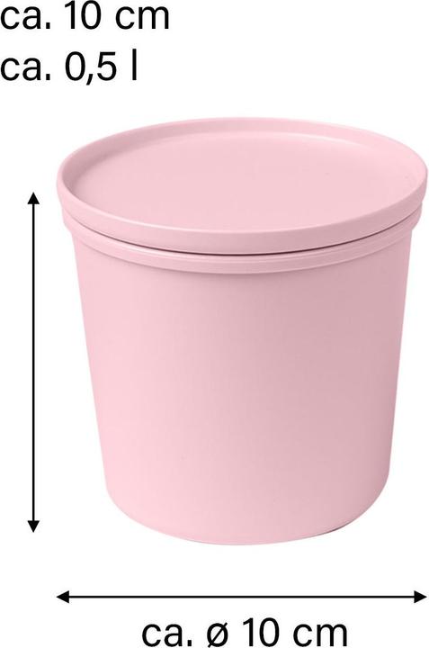 Produktbild Awave Frischhaltedose 500 ml, mit rPET, rosé (0.50 l)