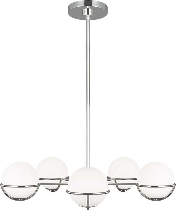 Elstead Lighting Apollo LED Lustre G9 5 branches nickel poli (81.30 cm)