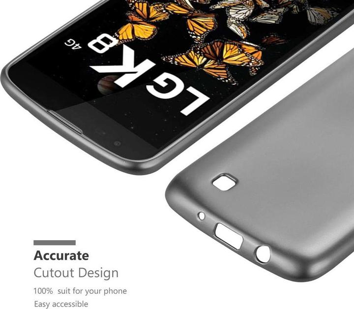 Image du produit Cadorabo Couverture métallique mate TPU (LG K8)