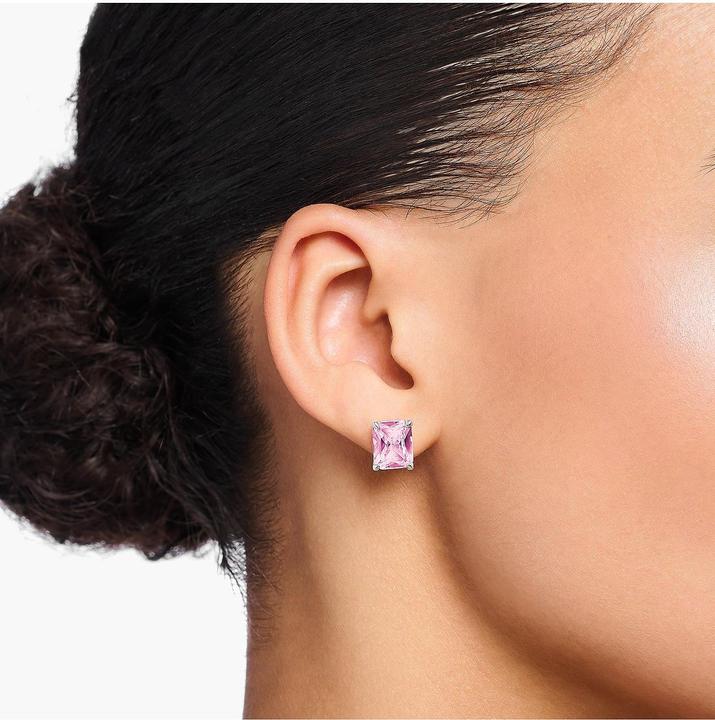 Actual product image Thomas Sabo Stud earrings pink stone silver (925 silver)