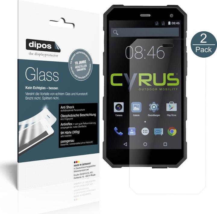 Image du produit Dipos Film de Protection d’écran Anti-Shock (2 pièce(s), Cyrus CS 24)