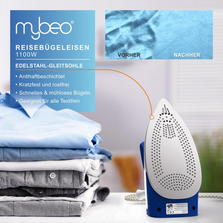 Image du produit Mybeo Fers à repasser de voyage (1100 W)