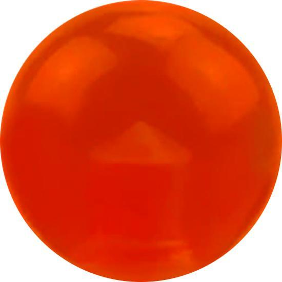 Star Piercing Micro Kugel rot transparent (ohne Messing, Acryl)