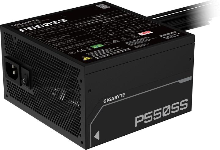 Produktbild Gigabyte Power Supply||550 Watts|Efficiency 80 PLUS SILVER|PFC Active|MTBF 100000 hours|GP-P550SS (550 W)
