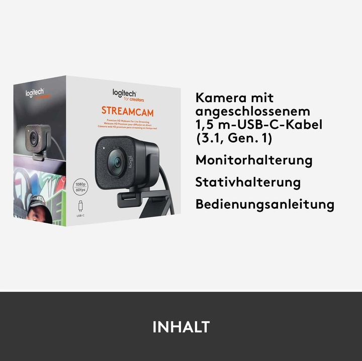 Actual product image Logitech StreamCam (2 Mpx)
