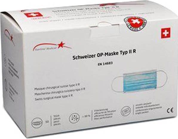 Starline Medical Schweizer OP-Maske Typ llR (Schutzklasse I, 1 x)