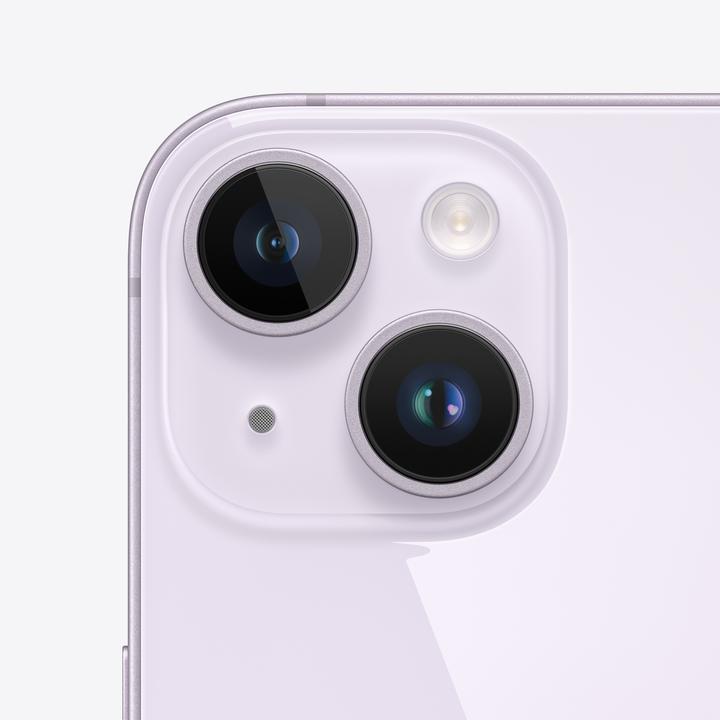 Actual product image Apple iPhone 14 (128 GB, Purple, 6.10", SIM + eSIM, 12 Mpx, 5G)