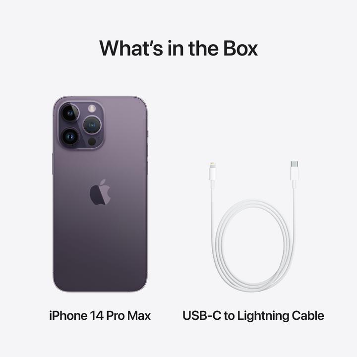 Produktbild Apple iPhone 14 Pro Max (512 GB, Deep Purple, 6.70", SIM + eSIM, 48 Mpx, 5G)