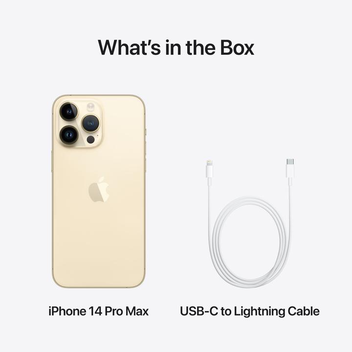 Produktbild Apple iPhone 14 Pro Max (256 GB, Gold, 6.70", SIM + eSIM, 48 Mpx, 5G)