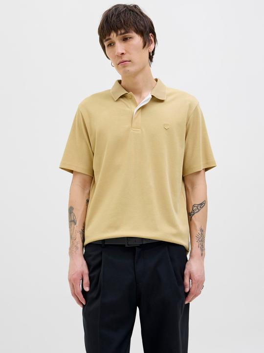 Actual product image Jack & Jones Single-coloured shirt collar polo shirt Poloshirt (XL)