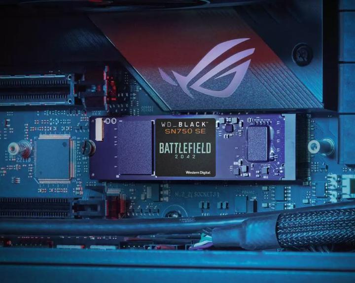 Image du produit WD Black SN750 SE Battlefield 2042 PC Game Code Bundle (500 Go, M.2 2280)