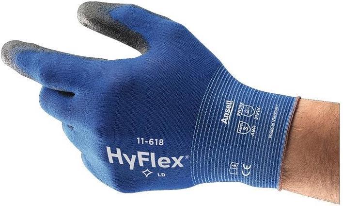 Image du produit Ansell Gants HyFlex® 11-618 taille 10 bleu/noir EN 388 EPI catégorie II (10)