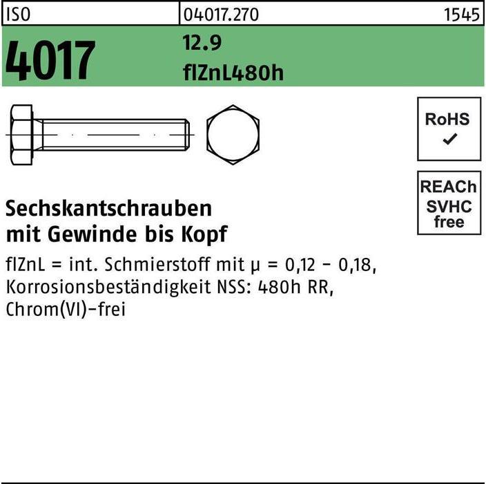 Image du produit Bufab Vis hexagonale ISO 4017 VG x25mm (200 Vis par pièce)