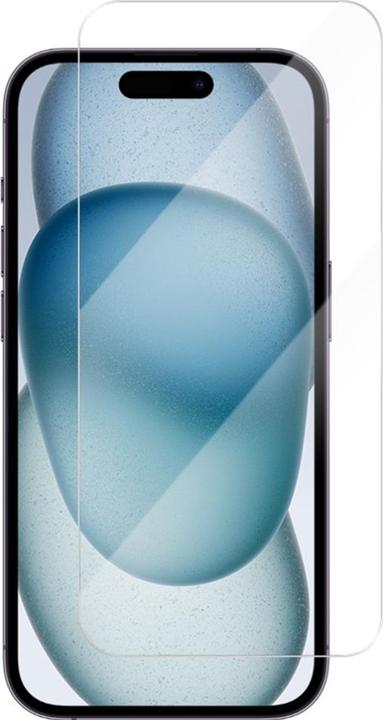 Screenguard Apple iPhone 15 Panzerglas Schutzfolie Case Friendly Design (1 Stück, Apple iPhone 15)