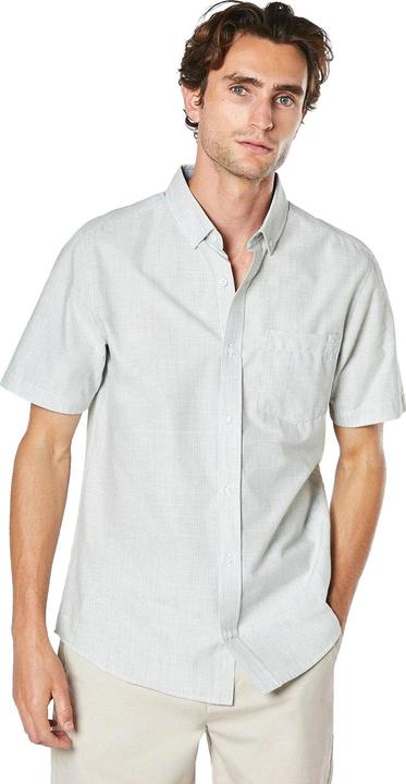 Actual product image Universal Textiles Mens Slub Poplin Short-Sleeved Shirt (L)
