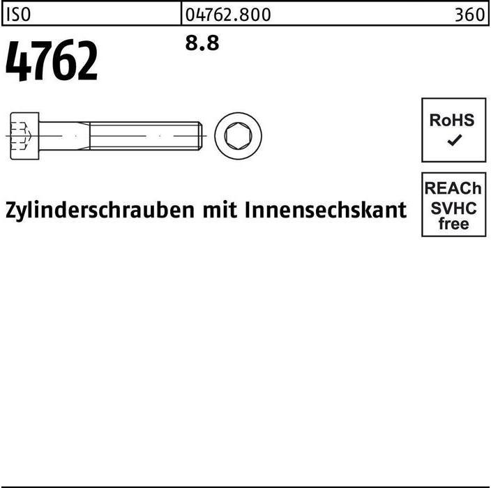 Image du produit Vis à tête cylindrique ISO 4762 à six pans creux M 30 x 360 8.8 (1 Vis par pièce)
