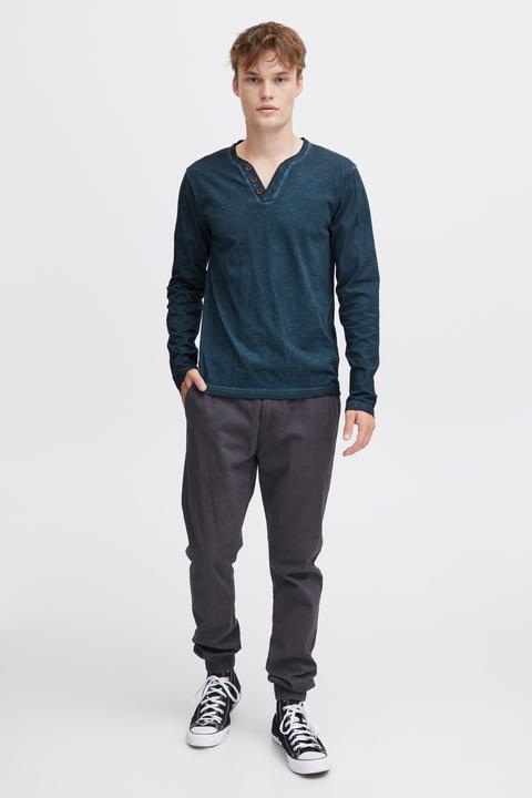 Actual product image Solid Tinox Men's Longsleeve With V-Neck Made Of 100% Cotton (M)