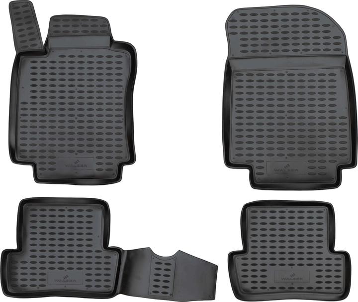 Actual product image Walser Rubber mats XTR Renault Clio III 01/2005-12/2014, Clio III Grandtour 2007-2012 (2 front mats + 2 rear mats)