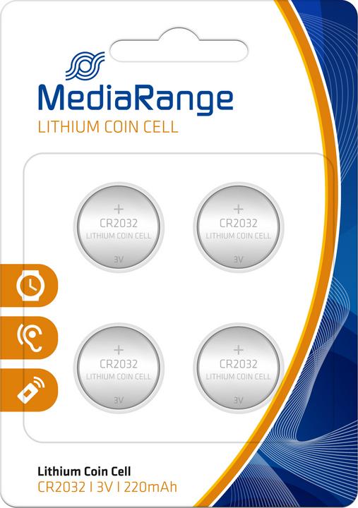 MediaRange Cr2032 (4 pcs., CR2032, 220 mAh)