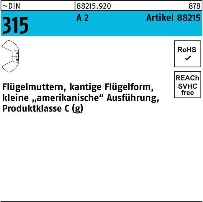 Produktbild Flügelmutter R 88215 M 10 A 2