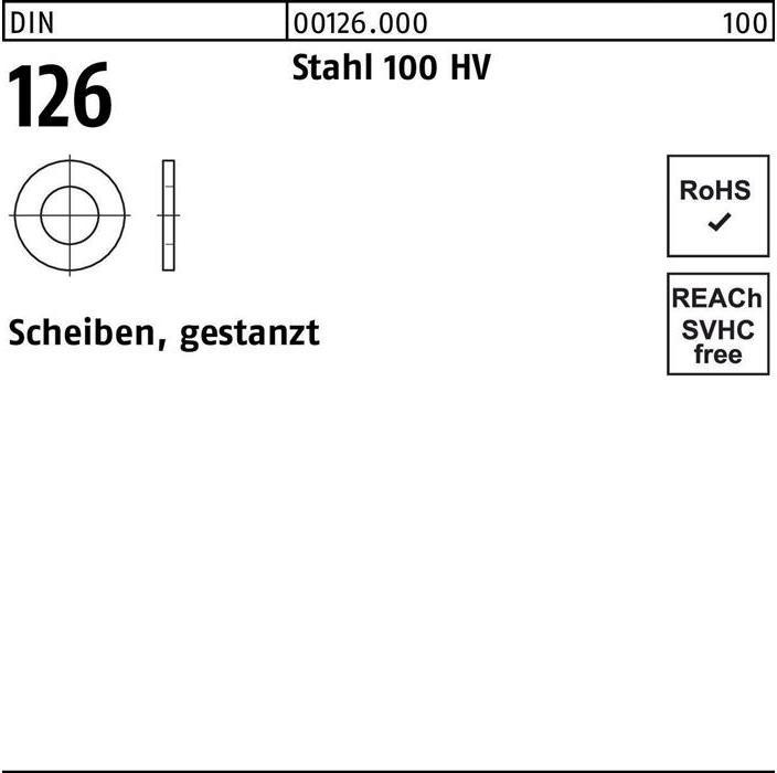 Actual product image Flat washer DIN 126/ISO 7091
