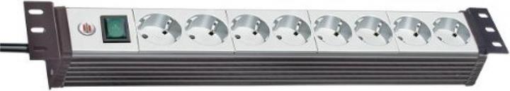 Actual product image Brennenstuhl Prem.-Line 19", 6way, 3m cable16A,switch (8 x, CEE 7/3, 3 m)
