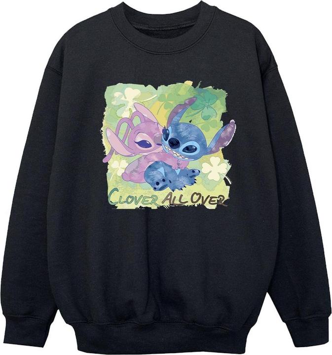 Disney Lilo And Stitch St Patrick's Day Clover Sweatshirt Mädchen
