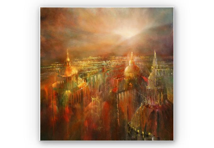 Immagine prodotto Trenddeko Schmucker - La città si sveglia (30 x 30 cm)