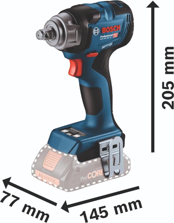 Immagine prodotto Bosch Professional Avvitatore a impulsi a batteria GDS 18V-330 HC (solo,C) (Batteria ricaricabile)
