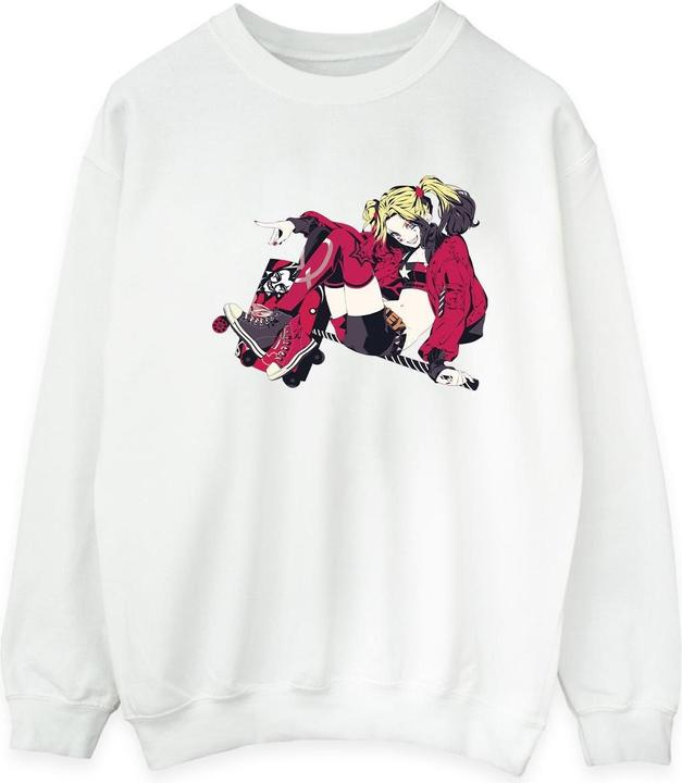 Harley Quinn Rollerskates Baumwolle Sweatshirt