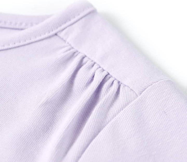 Actual product image VidaXL Children's long-sleeved shirt light lilac 140,Material: 95 % cotton. 5 (140)