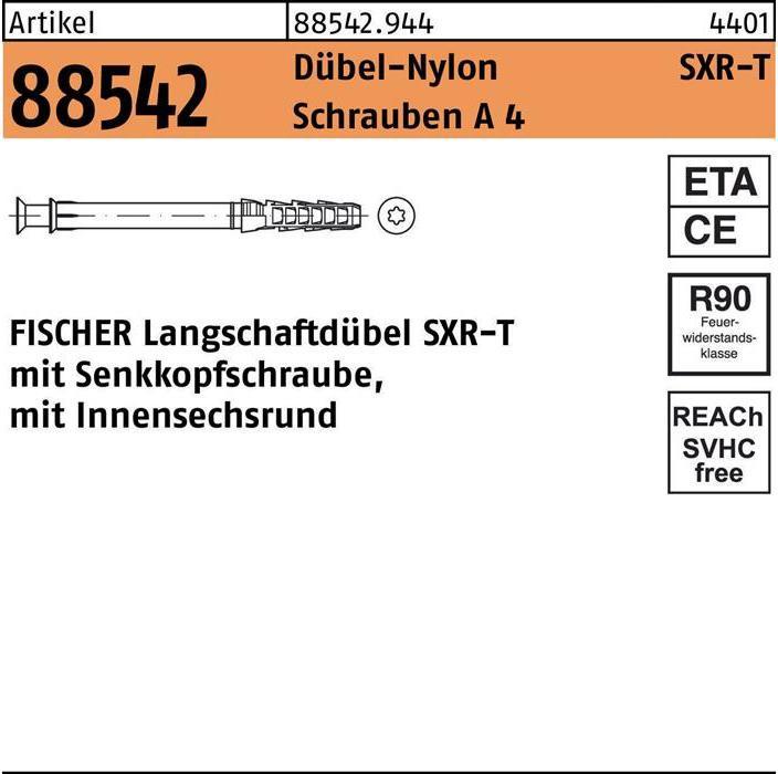 Actual product image Fischer Frame anchor R 88542 SXR 10x160 T Screws A 4/Dowel nylon (50 pcs.)