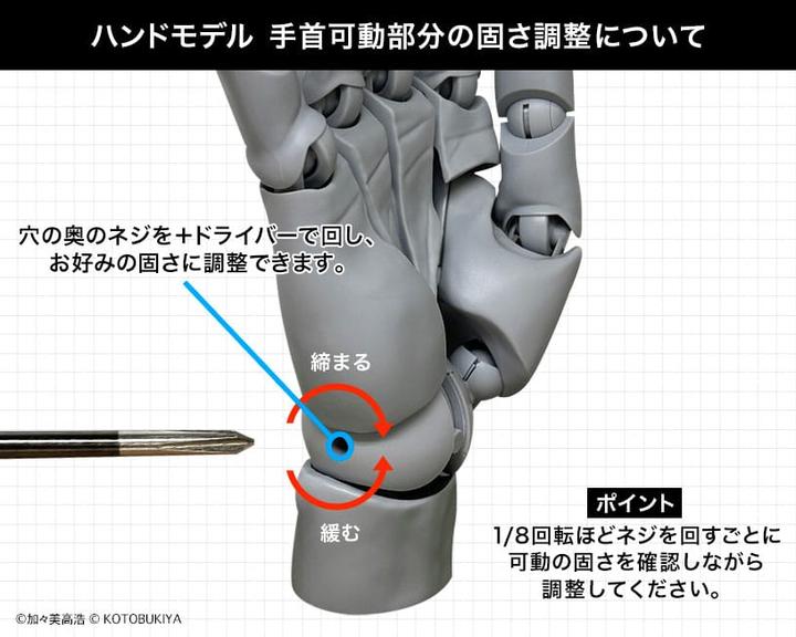 Actual product image Kotobukiya Takahiro Kagami PVC Artist Support Item Hand 1/1 Model/R Pale Orange 21 cm