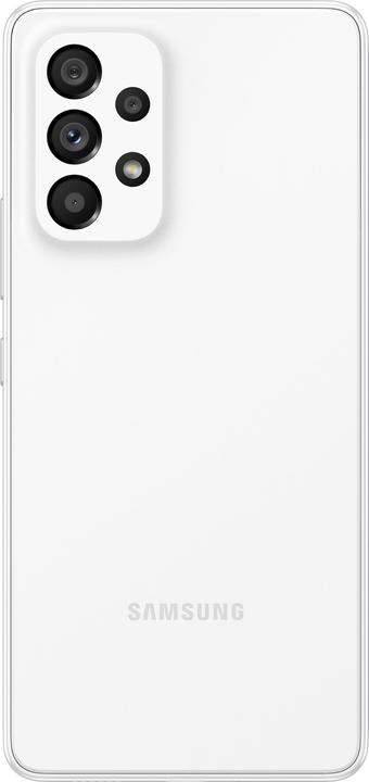 Actual product image Samsung Galaxy A53 5G (128 GB, Awesome White, 6.50", Hybrid Dual SIM, 64 Mpx, 5G)
