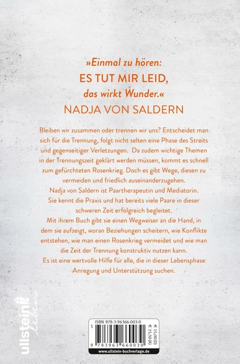Produktbild Glücklich getrennt (Deutsch, Nadja von Saldern, 2018)
