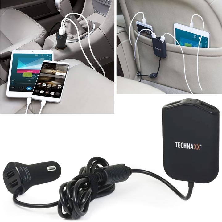 Actual product image Technaxx Family Car Charger TE14