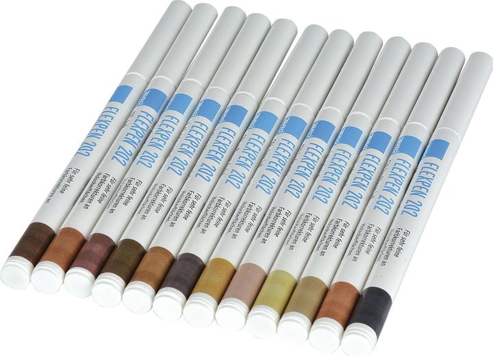 Bao Flex-Pen Lack Retuschierstift für Farbkorrekturen (Holz) Austria 12 Farben (Austria, 1 x)