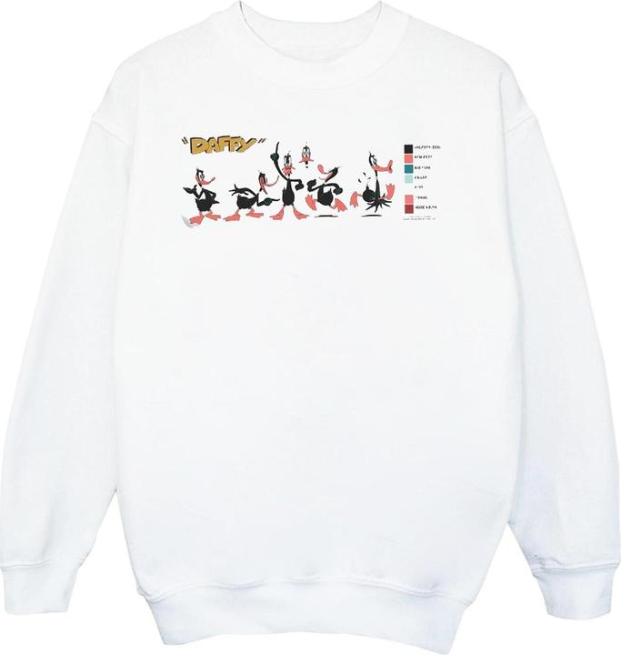 Looney Tunes Daffy Duck Colour Code Sweatshirt (L)