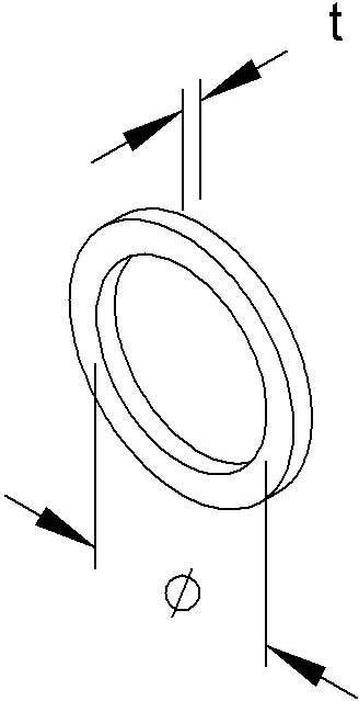 Actual product image HKL Connection thread seal ring