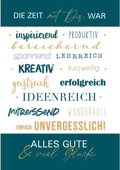 ABC Glückwunschkarte (1 Stk.)