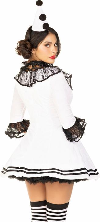 Produktbild Leg Avenue Pierrot Rüschenkleid - Clown Kostüm für Fasching Halloween (S/M)