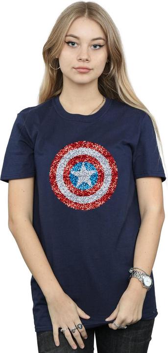 Produktbild Captain America Pixelated Shield TShirt (L)