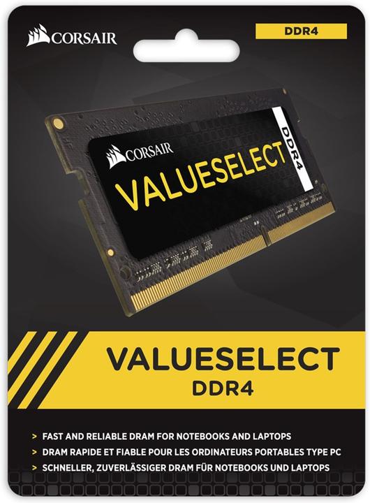 Actual product image Corsair Value Select (2 x 4GB, 2133 MHz, DDR4-RAM, SO-DIMM)