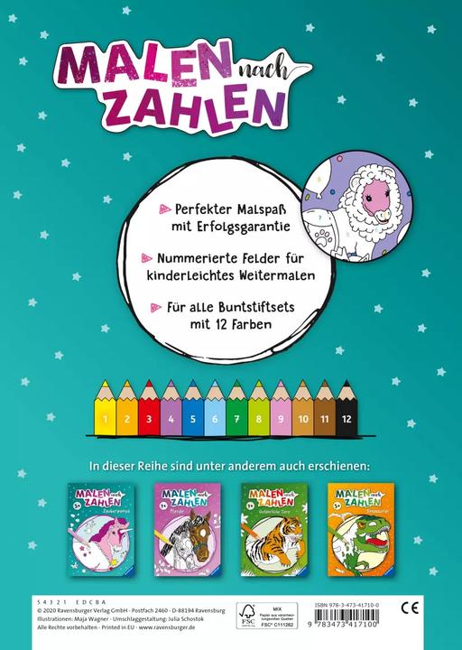 Image du produit Ravensburger Peindre par numéros : Poneys magiques