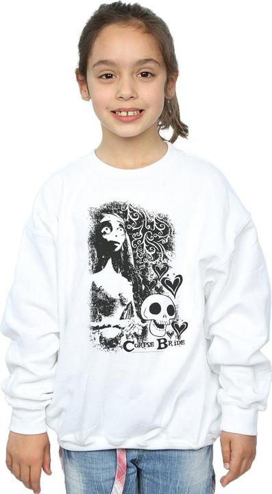 Produktbild Corpse Bride Skull Logo Sweatshirt Mädchen (116)
