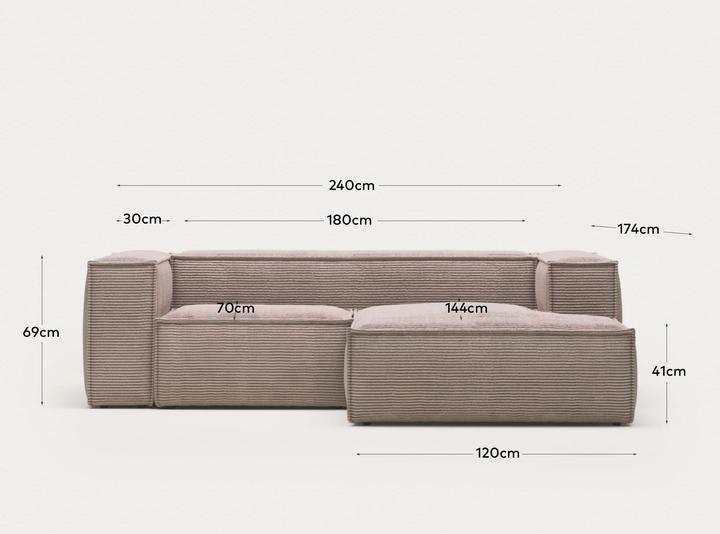 Image du produit Kave Home Blok (3 places, Canapé d'angle)